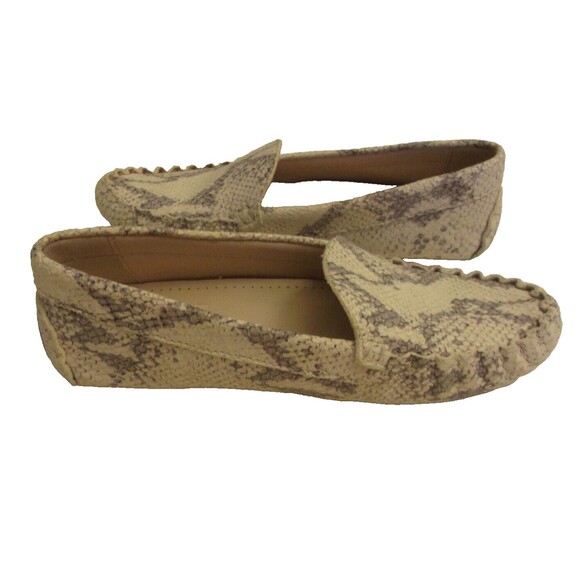 Cole Haan Leather Snakeskin Look Loafers Moccasins Size 7 B W16125 Women - Picture 4 of 7